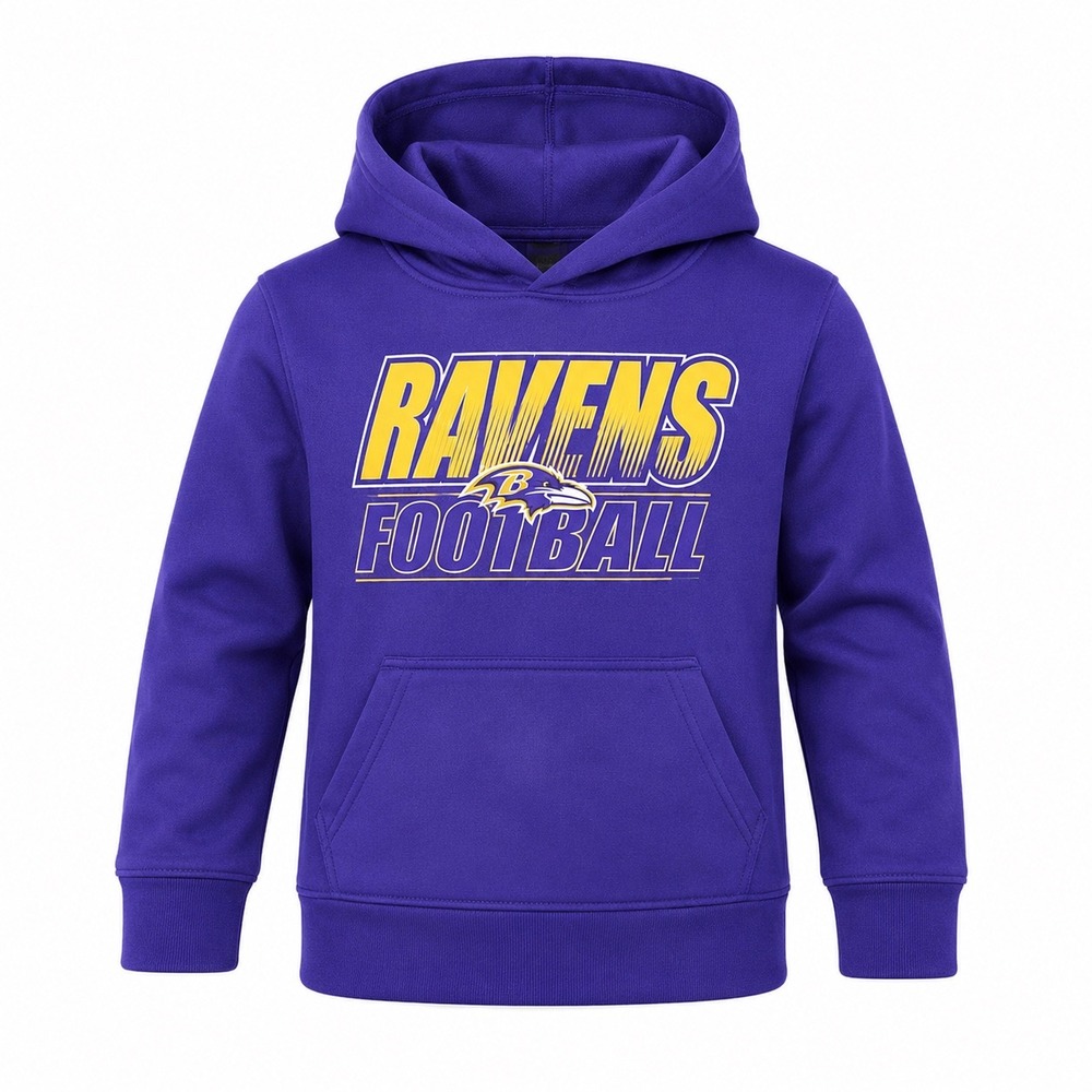 NFL Baltimore Ravens Kids Purple Hoodie Pullover medium 5/6 NEW Boys sportswear